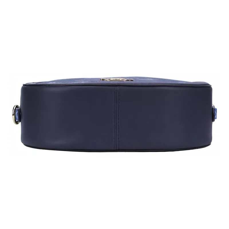 COACH Leather Round Camera Bag, Shoulder Bag, Crossbody Bag Trumpets Women's Marine Blue-2