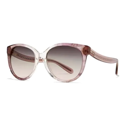 COACH Resin Irregular Shape Sunglasses Women's Pink