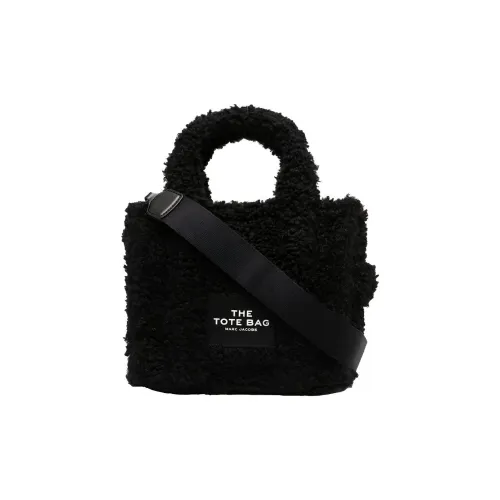MARC JACOBS Tote Terry Cloth Tote Bag, Shopping Bag, Handbag Small Size Women's Black