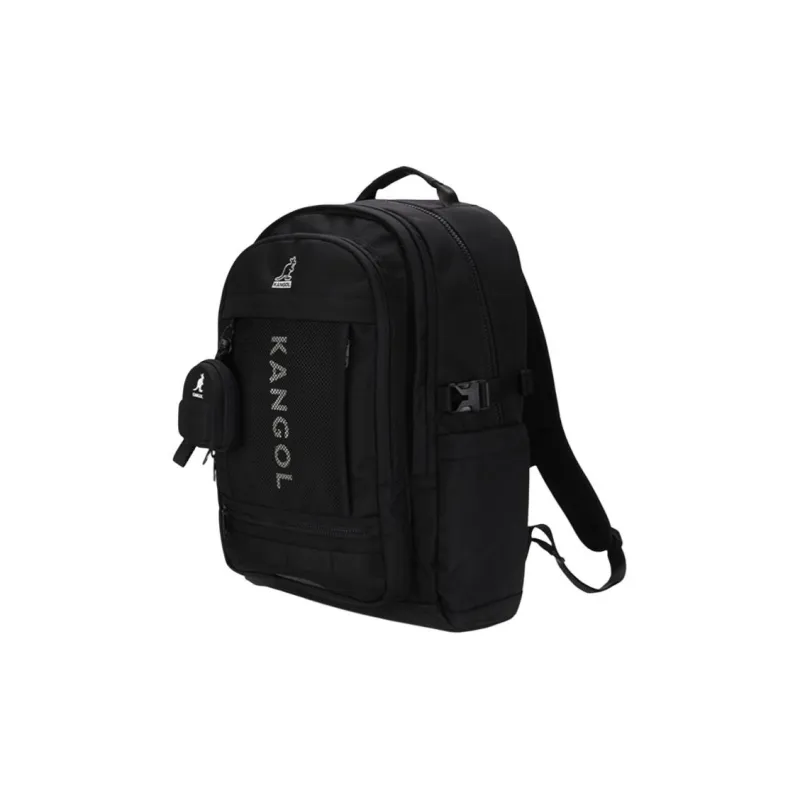 KANGOL Nylon Backpack Unisex Black-1