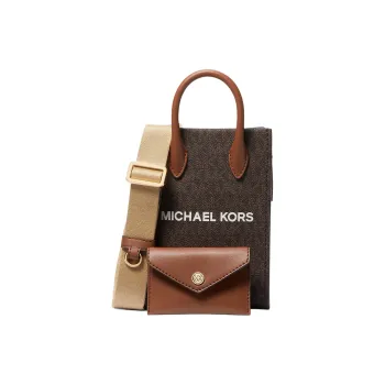 MICHAEL KORS Mirella Canvas Combo Bag Canvas Shoulder Bag Crossbody Bag Extra Small Women's Brown