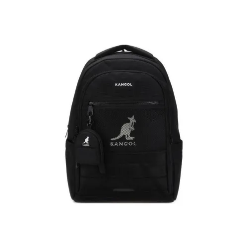 KANGOL Nylon Backpack Unisex Black