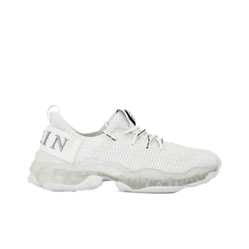 PHILIPP PLEIN Anti Slip Wear Resistant Low Top Casual Shoes Men's White-1