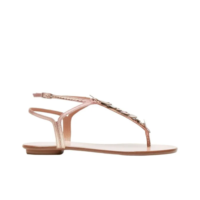 AQUAZZURA Papillon Fashion Sandal Women's Nude Pink-1