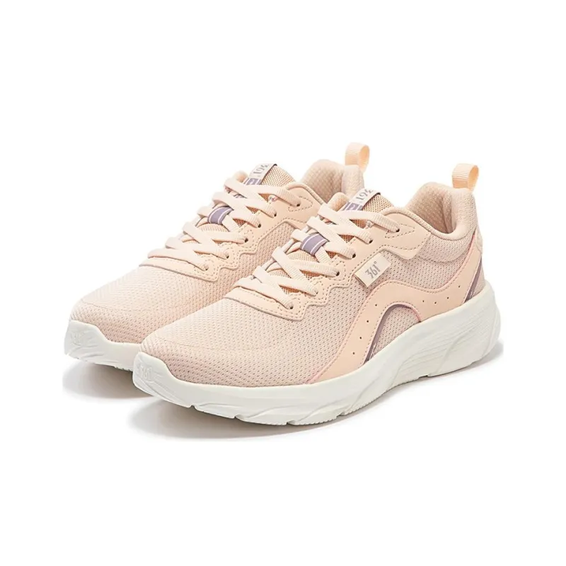 361° Cushioning, Slip Resistant, And Abrasion Resistant Low Top Running Shoes Women's Pink White-1