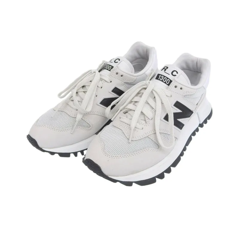 CDG x New Balance NB 130 Anti Slip Wear Resistant Low Top Running Shoes Unisex Gray Black-1