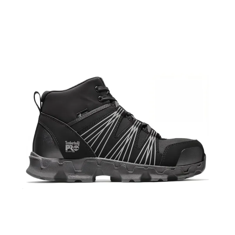 Timberland Powertrain Durable Cushioning Ankle-Length Outdoor Boots Men's Black-1