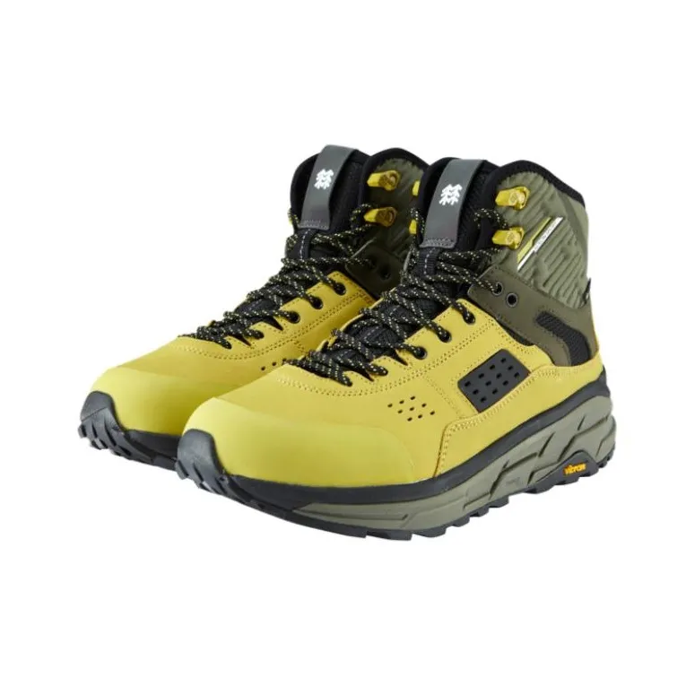 KOLON SPORT Tripod Abrasion-Resistant High-Top Hiking Shoes Unisex Yellow-1