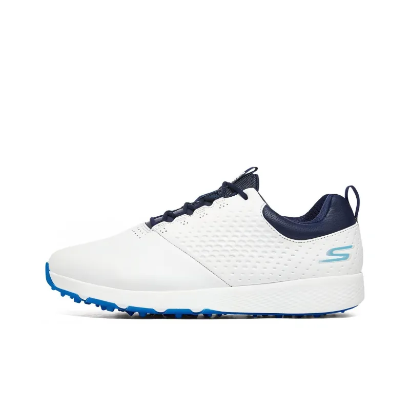 Skechers Elite 4 Cushioning Anti-Slip And Wear-Resistant Low-Top Golf Shoes Men's White Blue-0