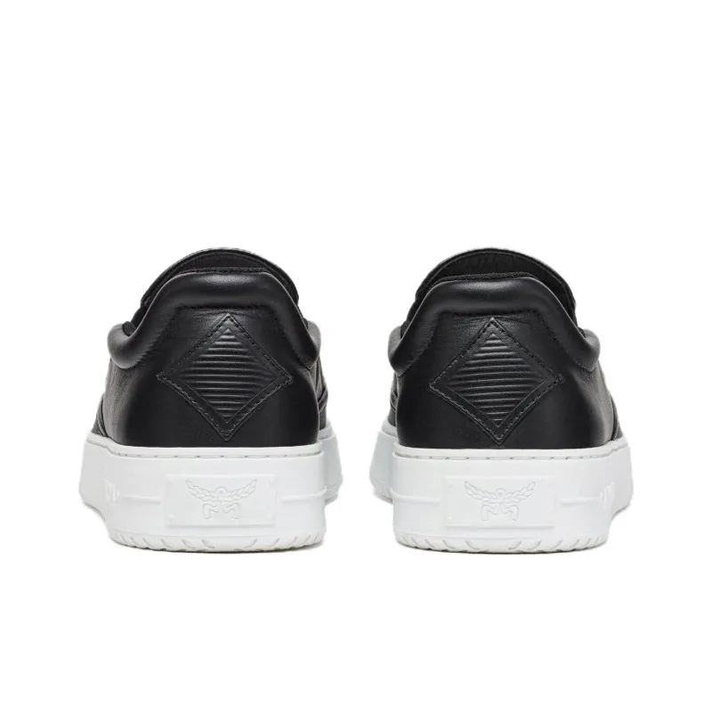 MCM Low Top Skateboard Shoes Men's Black-3