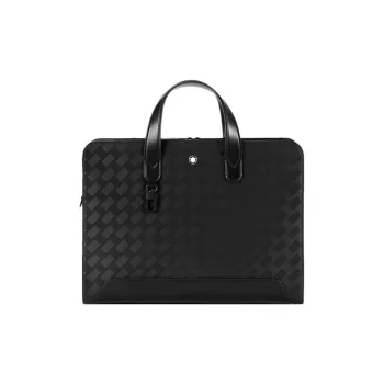 MONTBLANC Cow Leather Handbag, Shoulder Bag, Crossbody Bag, Briefcase Regular Men's Black