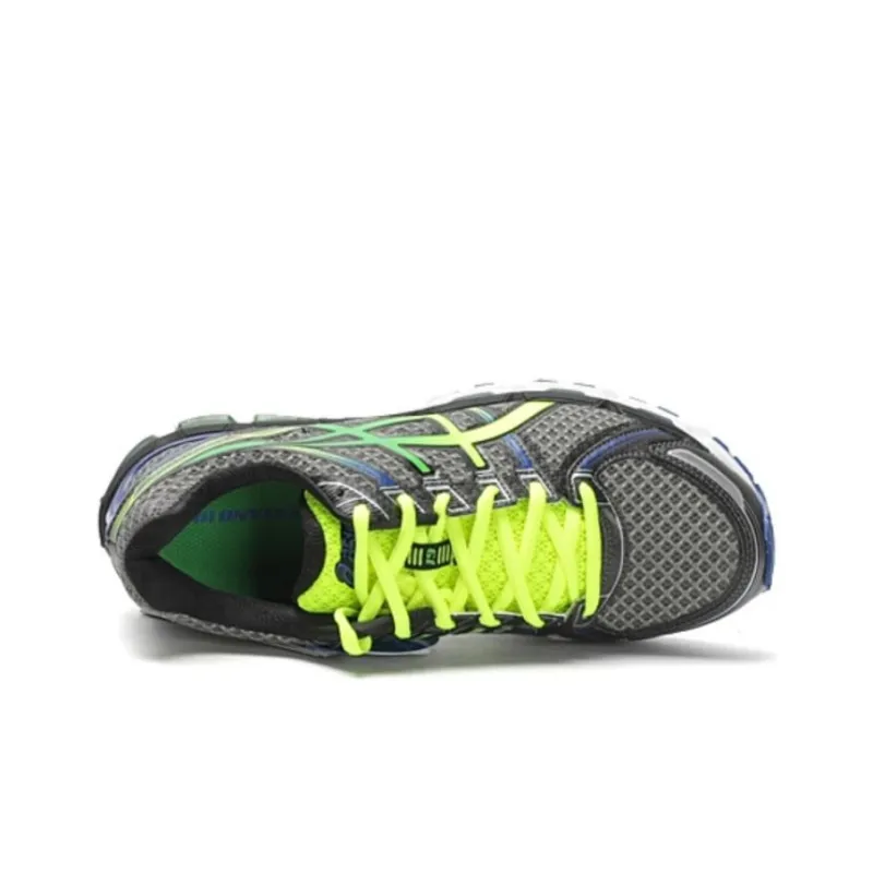 Asics Gel-Kayano 19 Anti-Slip And Wear-Resistant Breathable Low-Top Athletic Shoes Men's Gray Yellow-2