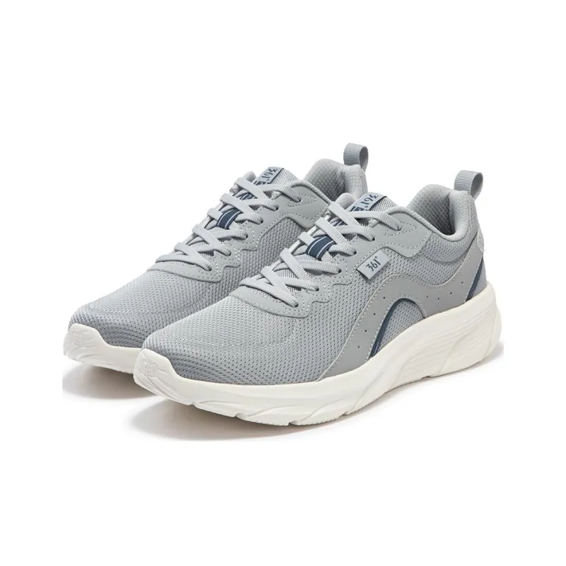 361° Cushioned Slip-Resistant Low-Top Running Shoes Men's Gray White-1
