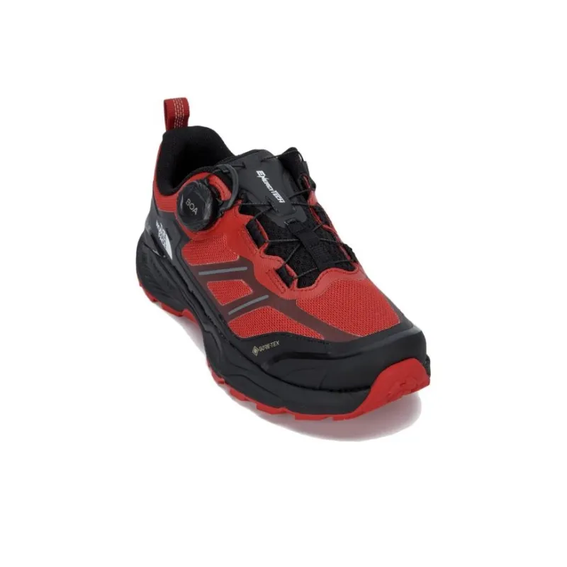 THE NORTH FACE ENERGY TECH ALPHA BOA GTX Cushioning, Wear Resistant Low Top Outdoor Shoes Unisex Black Red-2