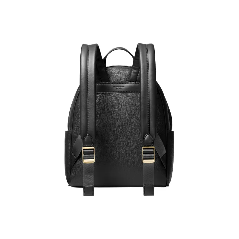 MICHAEL KORS Litchi Grain Leather Backpack Medium Size Women's Black-3