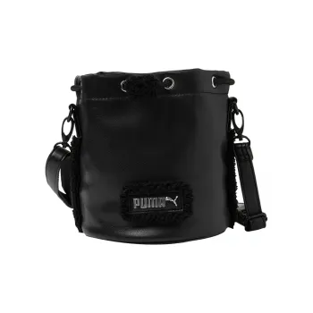 PUMA Artificial Leather Bucket Bags Crossbody Bag Shoulder Bag Women's Black