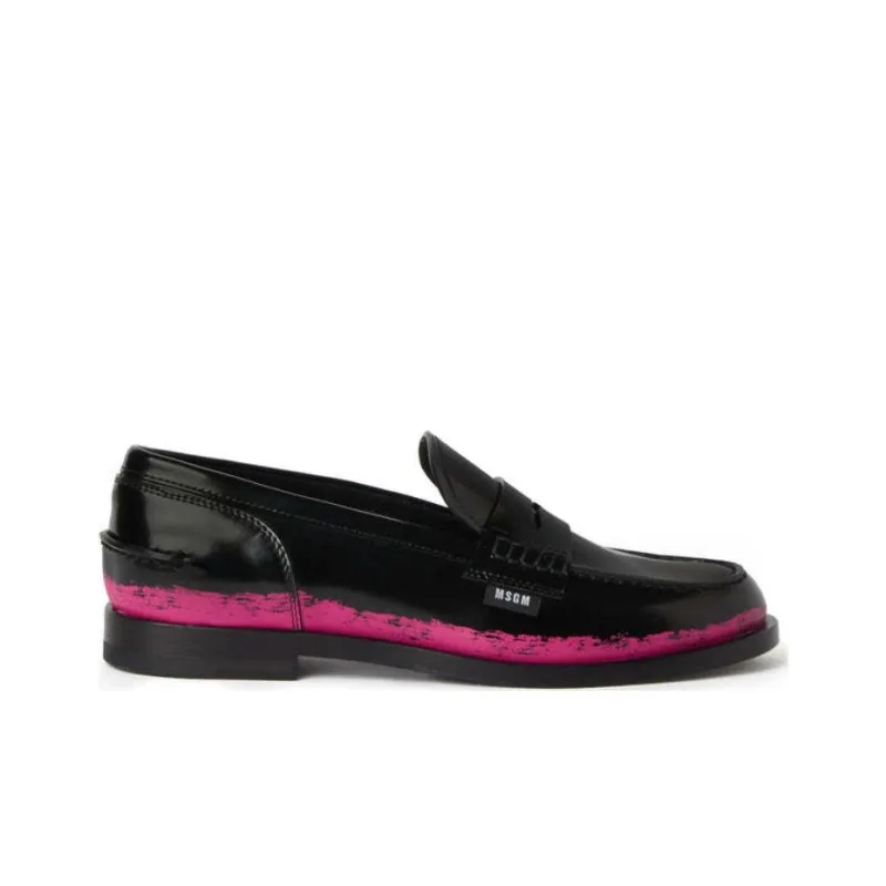 MSGM Penny-slot Leather Loafers-1