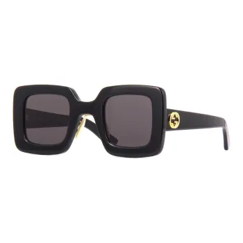 GUCCI Subject To Official Website Irregular Shape Sunglasses Men's Black