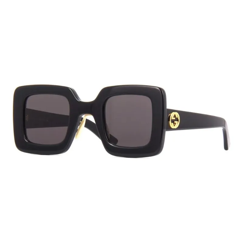GUCCI Subject To Official Website Irregular Shape Sunglasses Men's Black-0