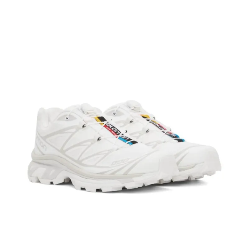 SALOMON XT 6 Cushioning, Wear Resistant Low Top Outdoor Shoes Women's White-2