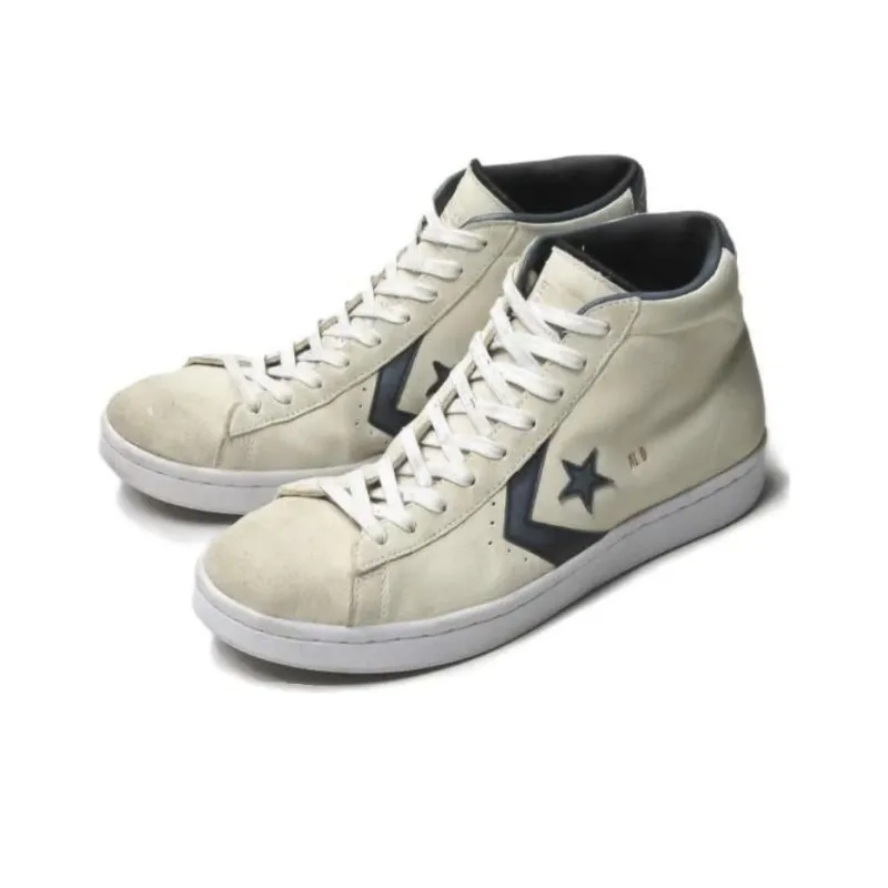 Converse Pro Leather Hi Al Davis White Suede-2