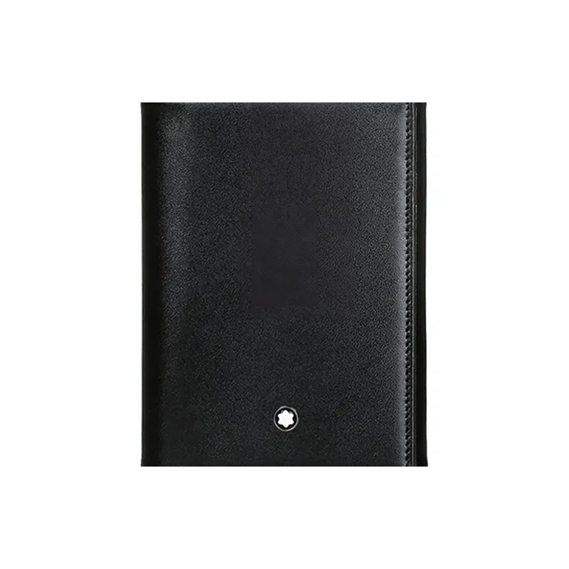 MONTBLANC Meisterstuck Leather Business Card Holder Wallet Men's Black-3