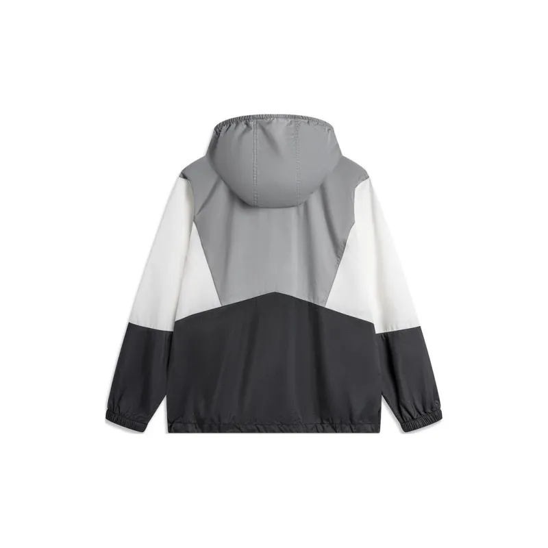 LiNing Sports Life Collection Breathable Sun Protection Clothing Men's Ultimate Gray & Black Multicolor Combination-1