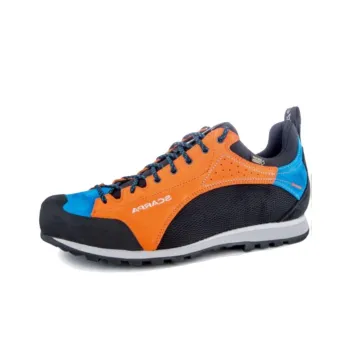SCARPA Oxygen GTX Cushioning Low-Top Hiking Shoes Unisex Blue Orange
