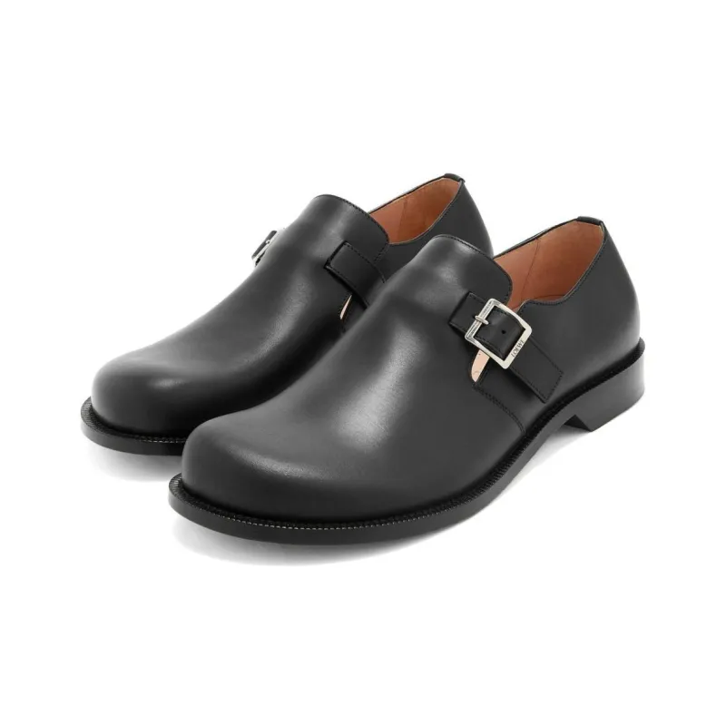LOEWE Campo Leather Monk Shoes-2