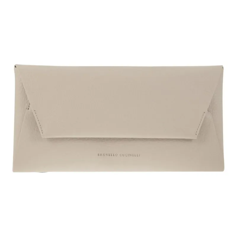 Brunello Cucinelli Logo Printed Chain Linked Crossbody Bag-0