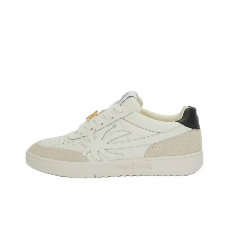 PALM ANGELS Palm Beach University Leather Sneakers-0
