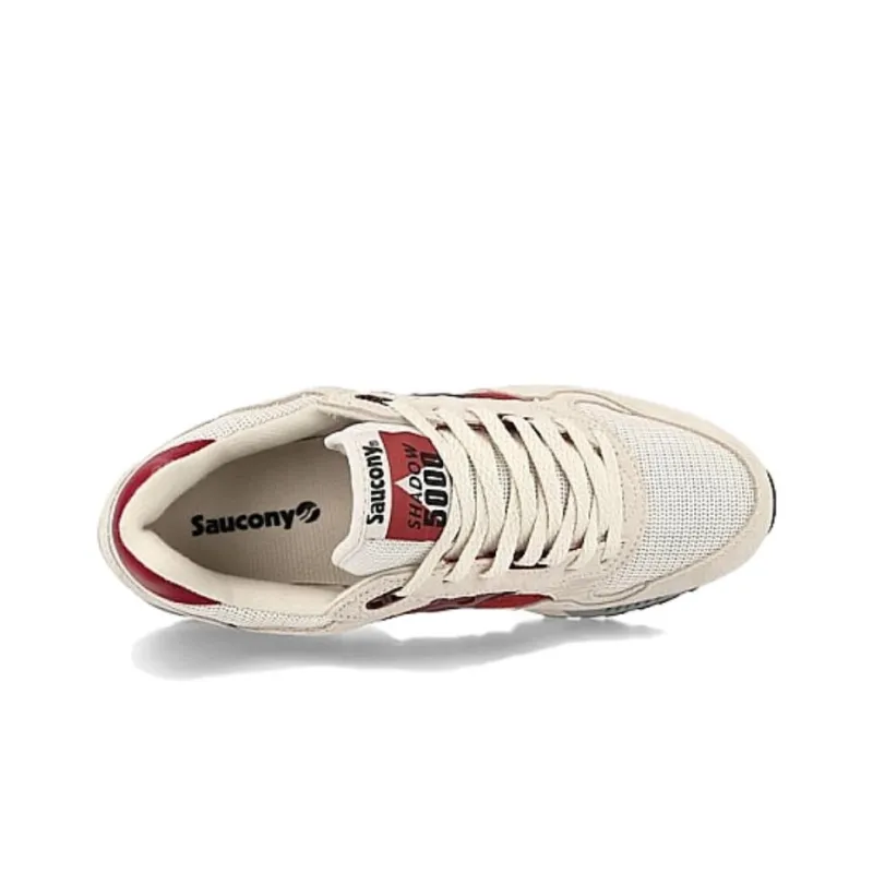 Saucony Shadow 5000 Beige Red Women's-4