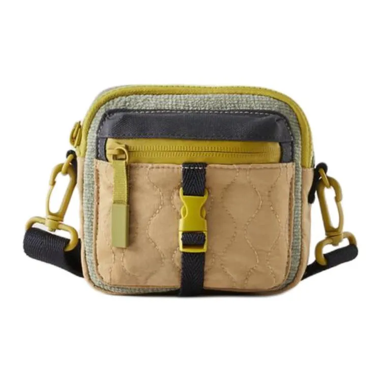 ZARA Polyester With Nylon Crossbody Bag Regular Men's Khaki Green-0