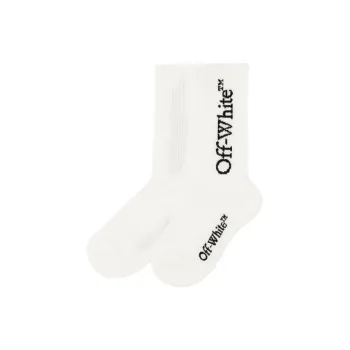 OFF WHITE Logo Detailed Knitted Socks