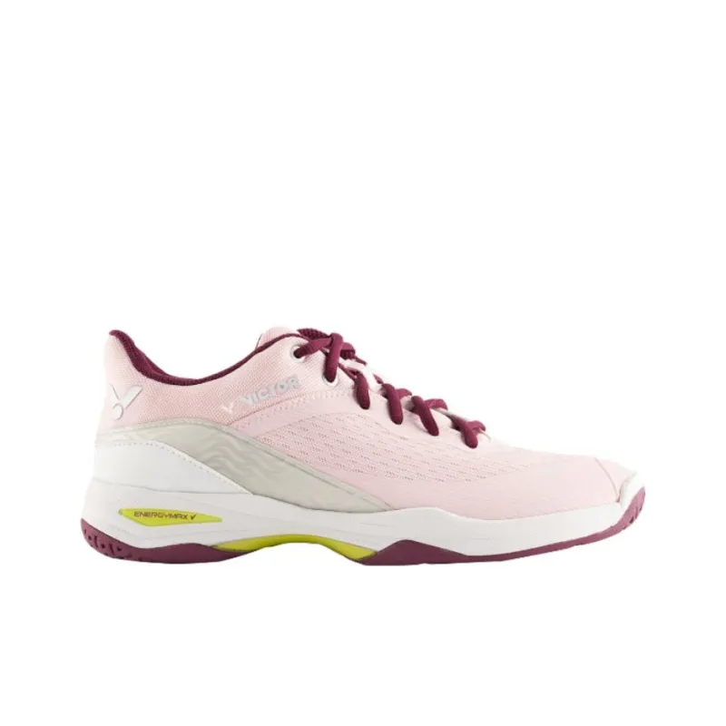 VICTOR Durable Breathable Low Top Badminton Shoes Women's Gray Pink-1