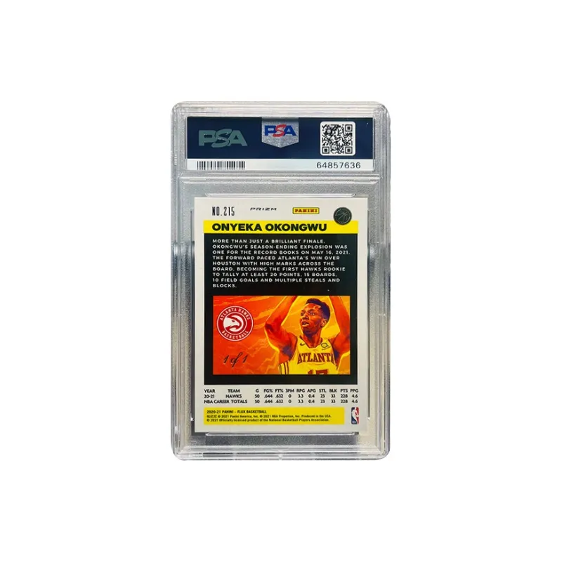 PANINI Onyeka Okongwu Player Card Graded Cards 1 Pc-1