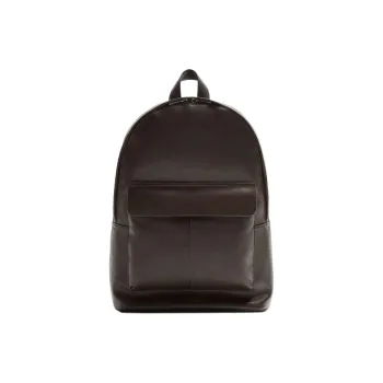 ZARA Polyurethane And Polyester Blend Backpack Men's Brown
