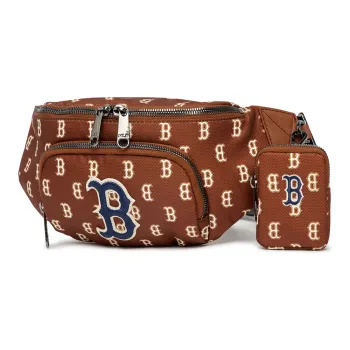 MLB Monogram Collection Polyester Combo Bag Crossbody Bags Fanny Pack Regular Unisex Brown