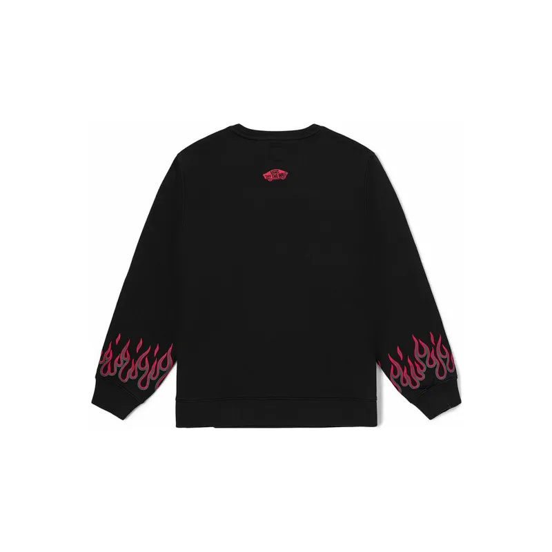 Vans x THRASHER FLAME THRASHER Sweatshirt Unisex Black-1