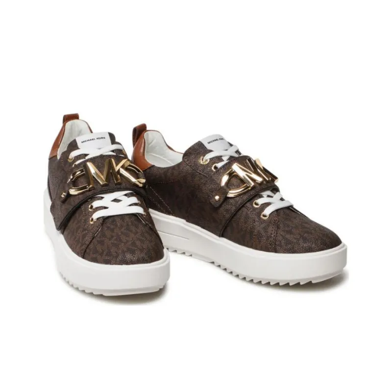 MICHAEL KORS Emmett Stylish Skateboarding Shoes Women's Brown-4