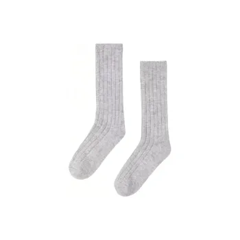 ZARA Knee-High Socks Women's Gray
