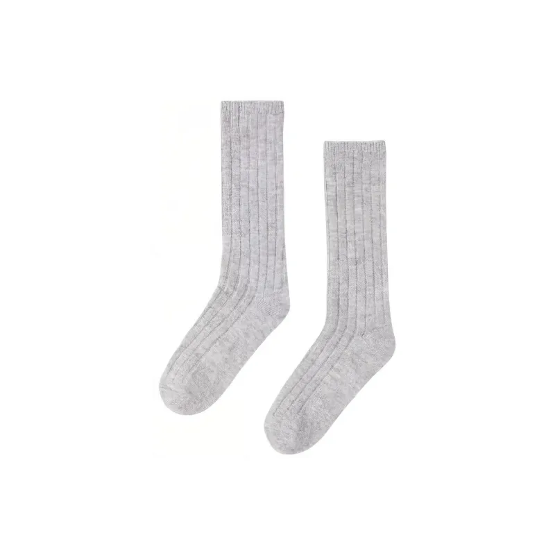 ZARA Knee-High Socks Women's Gray-0