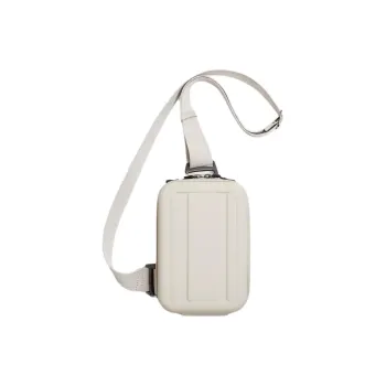 ZARA Plastic And Polyester Blend Shoulder Bag Crossbody Bag Mini Men's Pearl Gray