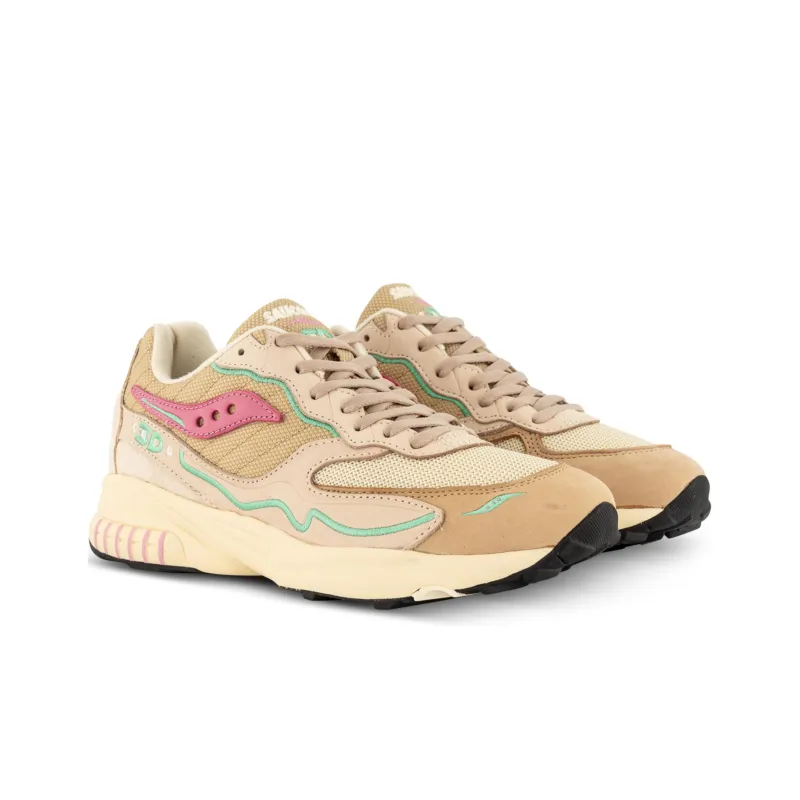 Saucony 3D Grid Hurricane Premium Cream Pink-3