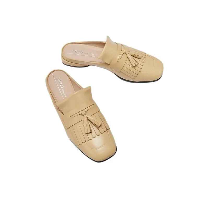 Ecco Wrap toe Slippers Women's Beige-3
