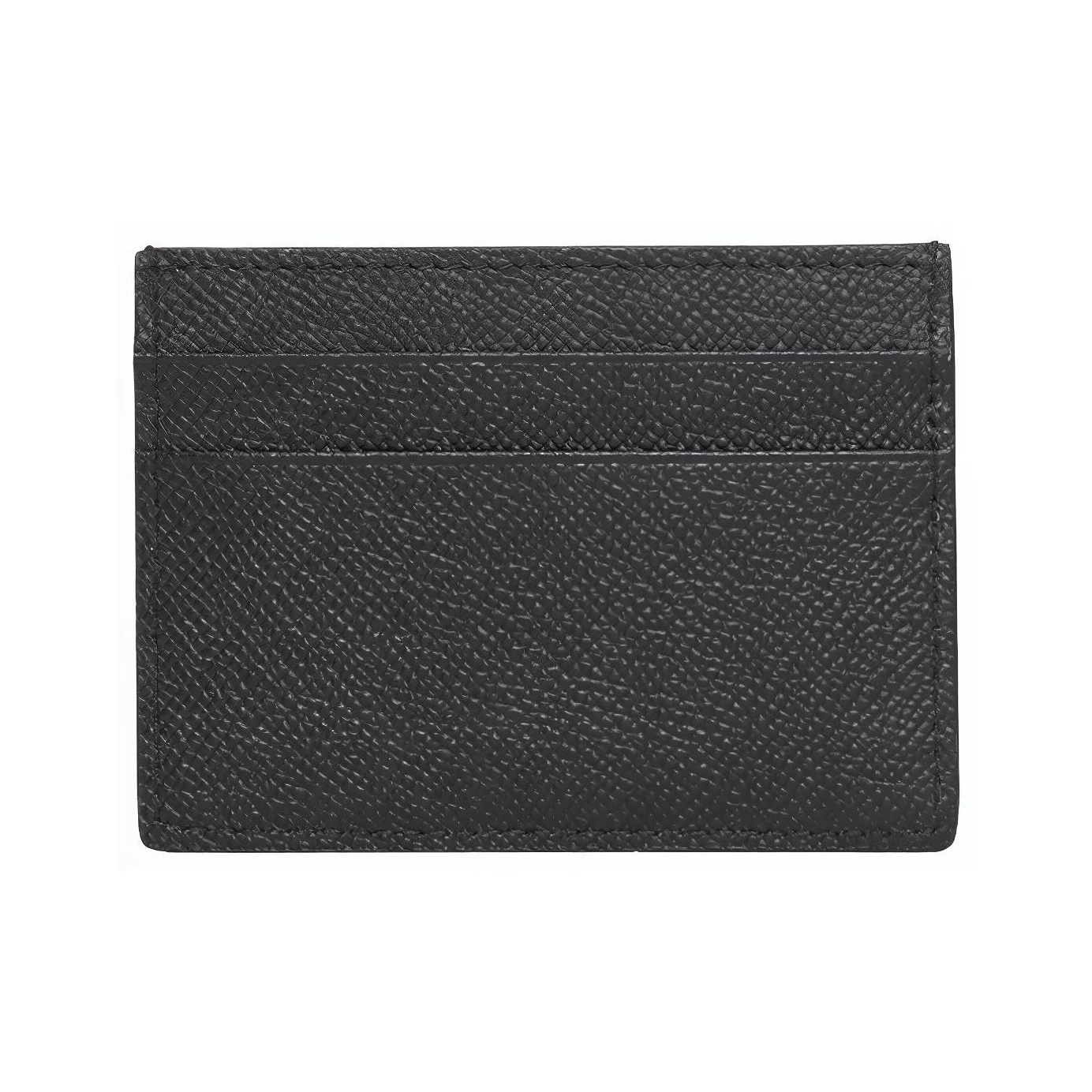 Burberry Grainy Leather Card Case 4 Card Slot Black - POIZON