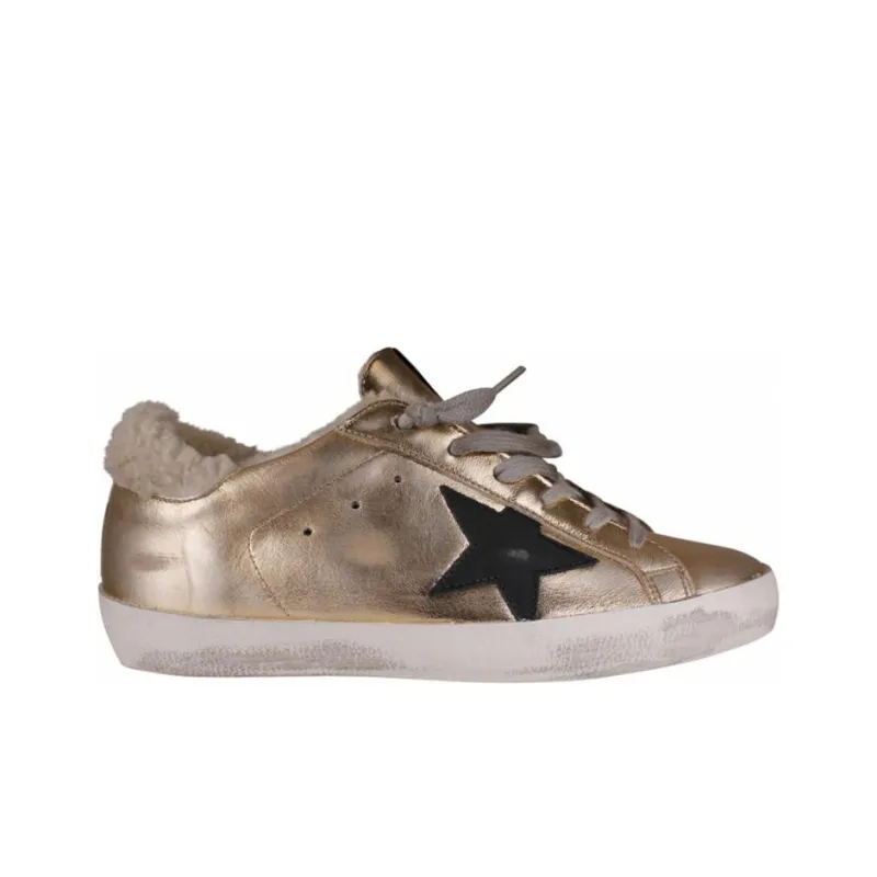 Golden Goose Super Star Sports Skateboard Shoes Women's Gold-1