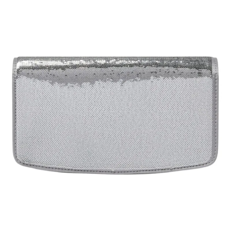 Stella McCartney S-Wave Recycled Polyester Shoulder Bag Crossbody Bag Wallet Regular Women's Silver-2