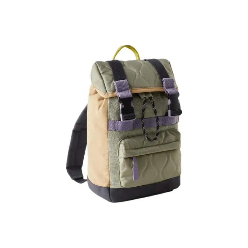 ZARA Polyester Backpack Men's Khaki Green-1
