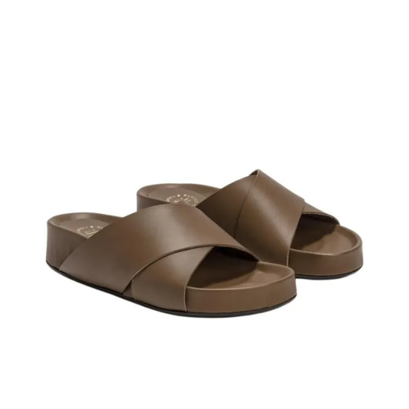 ATP Atelier Slide Slippers Women's Brown-2